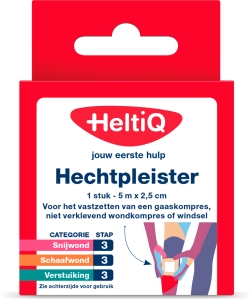 HeltiQ Hechtpleister 2,5 cm x 5 m
